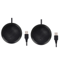 LKPCIGCXM 2X Conference USB Microphone,Omnidirectional Condenser PC Microphone with Mute Button LED Indicator,Plug & Play,for Game. 