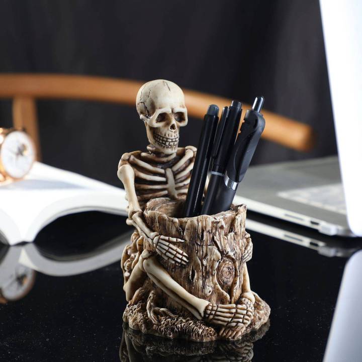 OUMERY%20Skull%20Skeleton%20Pen%20Holder%20Stand%20Pen%20Cup%20Makeup%20Brush%20Holder%20Desk%20Accessories%20Organizer%20for%20Home%20Office%20Desktop%20Decor%20-%20Image%208