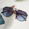 HBK Punk Rimless Sunglasses Men Luxury Brand Steampunk Oval Frameless Sun Glasses for Male Metal Frame Stripe Legs Shade Eyewear. 