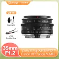 SG Image 35mm F1.2 APS-C Large Aperture Manual MF Lens for Sony E Nikon Z Canon EOS M EOSR RF Sigma Leica L Fuji X M43 Mft Camer. 