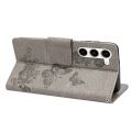 (COD)For Samsung Galaxy S23 5G Butterfly Embossed Horizontal Flip Leather Phone Case.