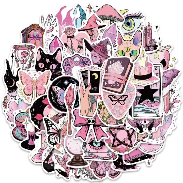 10/30/50pcs%20Cute%20Gothic%20Witch%20Magic%20Cartoon%20Stickers%20Decals%20Laptop%20Suitcase%20Phone%20Motorcycle%20Funny%20Decoration%20Sticker%20Kids%20Toys%20-%20Image%202