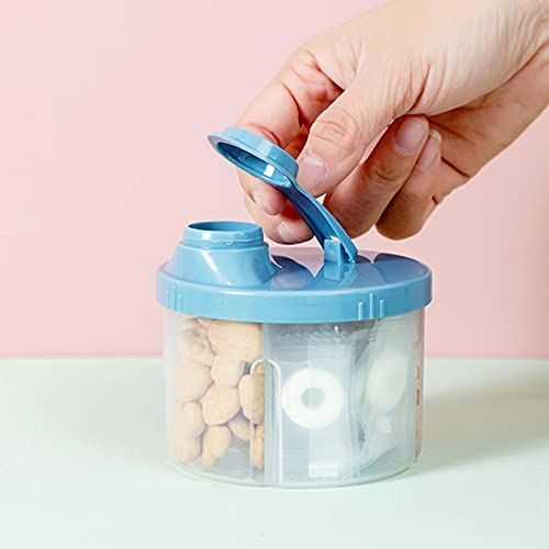 Milk Powder Box Rotating Baby Milk Powder Storage Container Portable Formula Powder Dispenser Four-Compartment Snack Food Container For Outdoor Travel