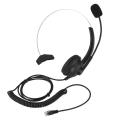 2.5mm Telephone Headset Noise Cancelling Call Center Headset Comfortable Wearing Telephone Headset - Crystal Plug - intl. 