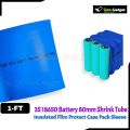 1FT 80mm Precut PVC Heat Shrink Tube | 3S 18650 Lithium-Ion Battery Pack Wrap | 12V Insulated Protection Sleeve 80mm PVC heat shrink tube, 3S 18650 battery pack wrap. 