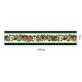 180*35cm Merry Christmas Tablecloth New Year Party Table Decorations Safflower Pine Leaves Christmas Table Cloth Christmas Table Runner Merry Christmas Decoration.