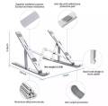 Laptop Stand Creative Folding Storage Bracket for 10-17 inch Tablets Notebook Laptop Premium Quality Aluminum Alloy. 