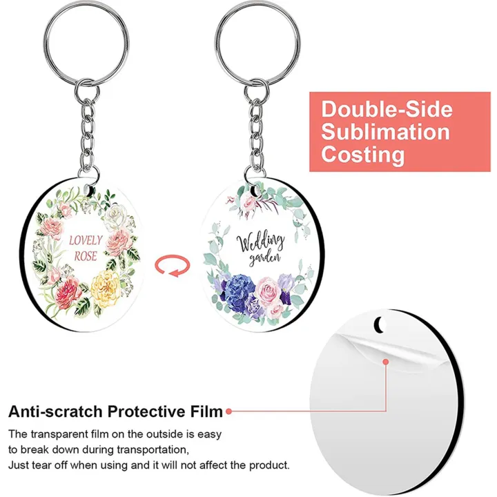 300PCS%20Sublimation%20Blanks%20Keychains%20Bulk,%20Keychains%20Ornament%20Set%20-%20Image%207