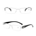 Korean Reading Glasses Men Women Clear Lens Half Frame Presbyopic Eyewear 1.0 1.5 2.0 2.5 3.0 3.5 4.0 for Reader.