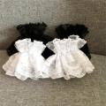 Lolita Short Lace Hand Sleeves Gloves Gothic Y2k Women Girls Sexy Wrist Cuffs Detachable Pleated Cuff Clothing Accessories. 