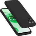 Realme C35 Premium Silicone Matte Soft Phone Case - Black - Phone Back Cover (Back Case Cover For Smartphone).