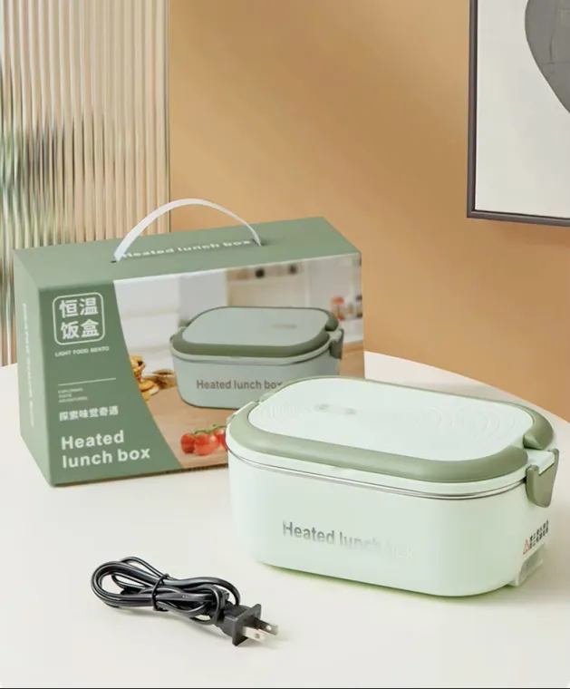 Smart electric warm lunch box. Electric Heated Lunch Box .2 L Durable Travel Food Warmer Stainless Steel Constant Temperature Lunch Box