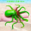 Simulation Octopus Toy Model Children's Funny Toys Soft Elastic Toys Animal World Decoration Squid Education Puzzle Cognition. 