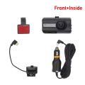 NEW- Front and Inner Dual Camera HD Infrared Night Vision Car Dash Cam Driving Recorder. 