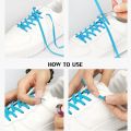 New Elastic No Tie Shoelaces Semicircle Shoe Laces For Kids and Adult Sneakers Shoelace Quick Lazy Metal Lock Laces Shoe Strings. 