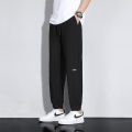 ew Ice Silk lus Large Size en's ylon Fabr igh Elast s Casual rousers Summer Loose All- ants. 