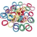 High elasticity towel ring that does not damage hair, seamless and fresh hair tie, colorful hair tie rubber band for girls.