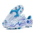 Soccer Shoes Track Spikes Male and Female Primary and Secondary School Students Youth Non-Slip Wear-Resistant Children12-14Years Old.