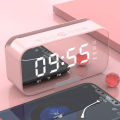G10 Wireless Speaker 5.0 Loudspeaker Alarm Clock Radio W/ Mirror LED Display Supports TF Card AUX AUDIO Playback BT Speaker. 