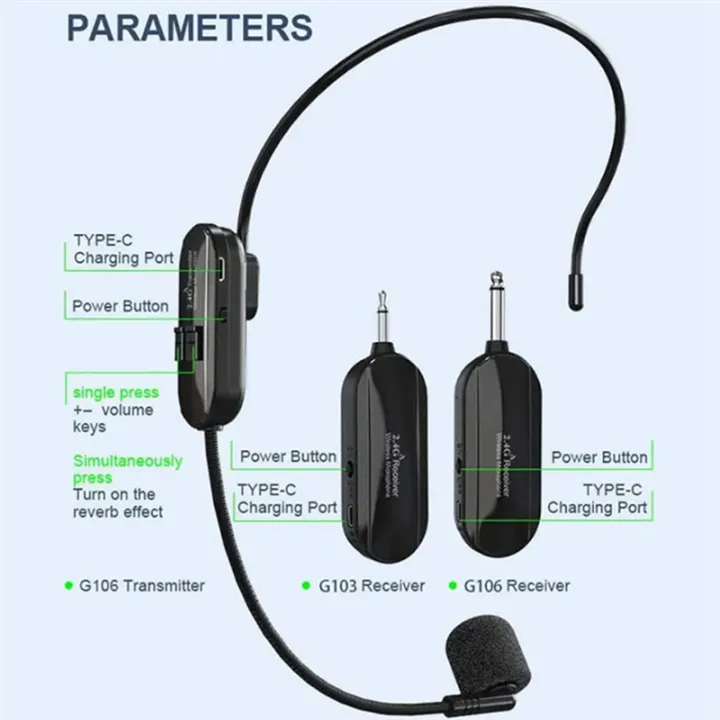 2.4G%20Wireless%20Head-Mounted%20Microphone%20Little%20Bee%20Teacher%20Amplifier%20Audio%20Microphone%20Condenser%20Headset-B%20Durable%20-%20Image%203