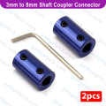 3mm to 8mm Shaft Joint Coupler Connector 3-8mm Clamp Universal Joint Stepper Motor Coupler For CNC 3D Printer Parts Gadget PCB.