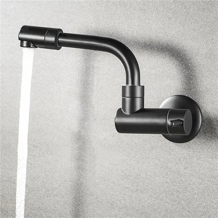 OUMERY%20360%20Degree%20Rotating%20Black%20Wall%20Mounted%20Single%20Cold%20Water%20Mixer%20Solid%20Brass%20Kitchen%20Sink%20Basin%20Faucet%20Mop%20Pool%20Water%20Taps%20-%20Image%205