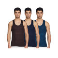 Rupa Multi colour Men's Cotton Vest (Colors May Vary) Sandos Ganji 2 PCS. 