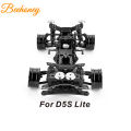 Car Bottom Plate Carbon Fiber Aluminum Upgrade Kit Compatible For 3racing D5s Lite 1:10 Drift Rc Car.