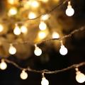 LED String Lights, Warm White Ball Fairy Lights, Waterproof Decorative Starry Lights for Bedroom Patio Parties, Battery Powered. 