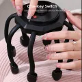HEGRUS Electric Octopus Claw Head Scalp Massager 3 Modes Vibration Massage Therapeutic Head Scratcher Relief Head Fatigue Improve Sleep Octopus Head Vibration Relaxing Massager. 