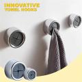 Punch Free Towel Plug Holder Sucker Towels Storage Rack Washing Cloth Hanger Rag Clip Bathroom Organizer Kitchen Storage Hooks.