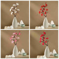 Artificial Plum Blossom Decorative Photo Props Faux Silk Flower Wedding Artificial Bouquet for Office. 