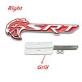 3D Metal Hellcat Fender Badge Emblem Front Grill Logo Car Stickers Decals For Chrysler Challenger Charger SRT Car Accessories. 