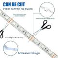 RADIANT LED DC 12 volt(240 LED per Meter LED Flexible Strip Cove Light with Self Adhesive Surface -(5 Meter roll) Decorative or Profile Light Driver/Adaptor NOT Included. 