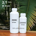 2: 1 - 50 gram Crystal Clear Epoxy Resin with Hardener. 