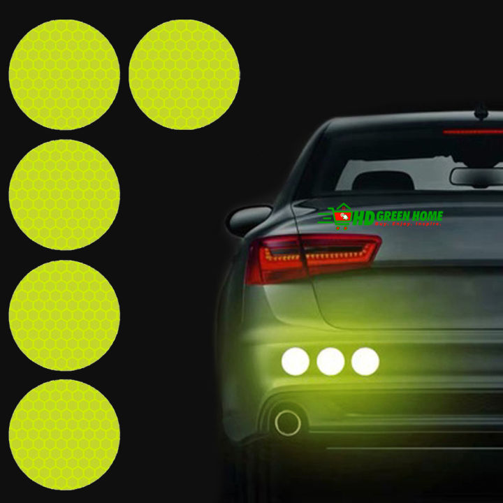 10%20pcs%20x%205cm%20Round%20Reflective%20Sticker%20Car%20Bumper%20Safety%20Reflective%20Stickers%20-%20Image%203