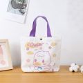 Fashion Work Pouch Shopping Bag Cartoon Print Girl Handbag Schoolbag Shoulder Bag Canvas Tote Bag. 