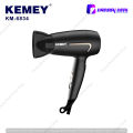 Kemei KM-6834 High Quality ABS Material Foldable Travel Portable Salon Professional Hair Dryer 1000W.