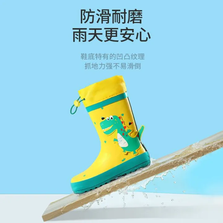 Children's%20Rain%20Boots%20Waterproof%20Shoes%20Boys%20and%20Girls%20Rain%20Boots%20Toddler%20Thick%20Wear-Resistant%20Non-Slip%20Elementary%20School%20Baby%20Rubber%20Dress%20Boots%20-%20Image%208