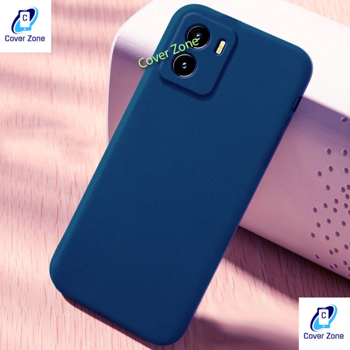 For Vivo Y16 Heavy Strong Liquid Silicone Soft Gel Rubber Shockproof Cover Case For Vivo Y16 Back Cover (Back Case Cover For Smartphone)