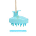 MAYTTO Hair Wash Brush Head Body Scalp Massage Brush Silicone Head Anti Dandruff Shampoo Haircare Massager Comb. 