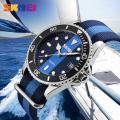 Skmei men watch fashion quartz casual waterproof nylon strap multiple Colour watch for men women 9133. 