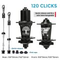 TANKE Bicycle 4 Bearing Hub 120 Ring Quick Release Barrel Shaft Colorful Aluminum Alloy Mountain Bike Hub Accessories. 