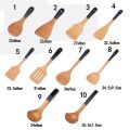 Nonstick Natural Wood Rice Colander Tableware Cooking Kitchen Tool Soup Ladle Spatula Strainer Spoon Rice Scoop.