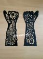 Mehendi art template hand template 2pcs.