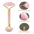 Natural Rose Quartz Jade Roller Face Massager Real Jade Gouache Scraper Facial Massager Jade Facial Roller Set Guasha Board. 