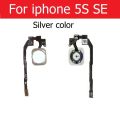 （NEW）Home Button Flex Ribbon Cable Assembly For iPhone 5S SE 6 6s plus black/white/gold/rose gold color cell phone Replacement Parts. 