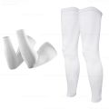 2021 Unisex Summer Anti-UV Sun Protection Cycling Arm Sleeves Solid Color Breathable Bicycle Running Racing MTB Bike Leg Sleeve. 