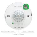 Motion Sensor,3 Detectors 360 Degree Ceiling PIR Movement Sensor Light Switch 110-240V for Bathroom. 