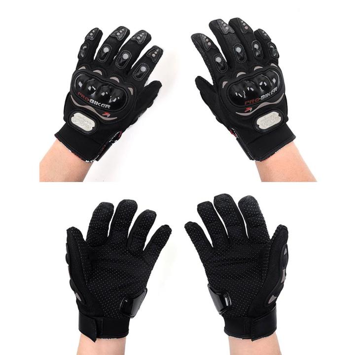 Pro Biker Hand Gloves Motorcycle Rider (Black Color)